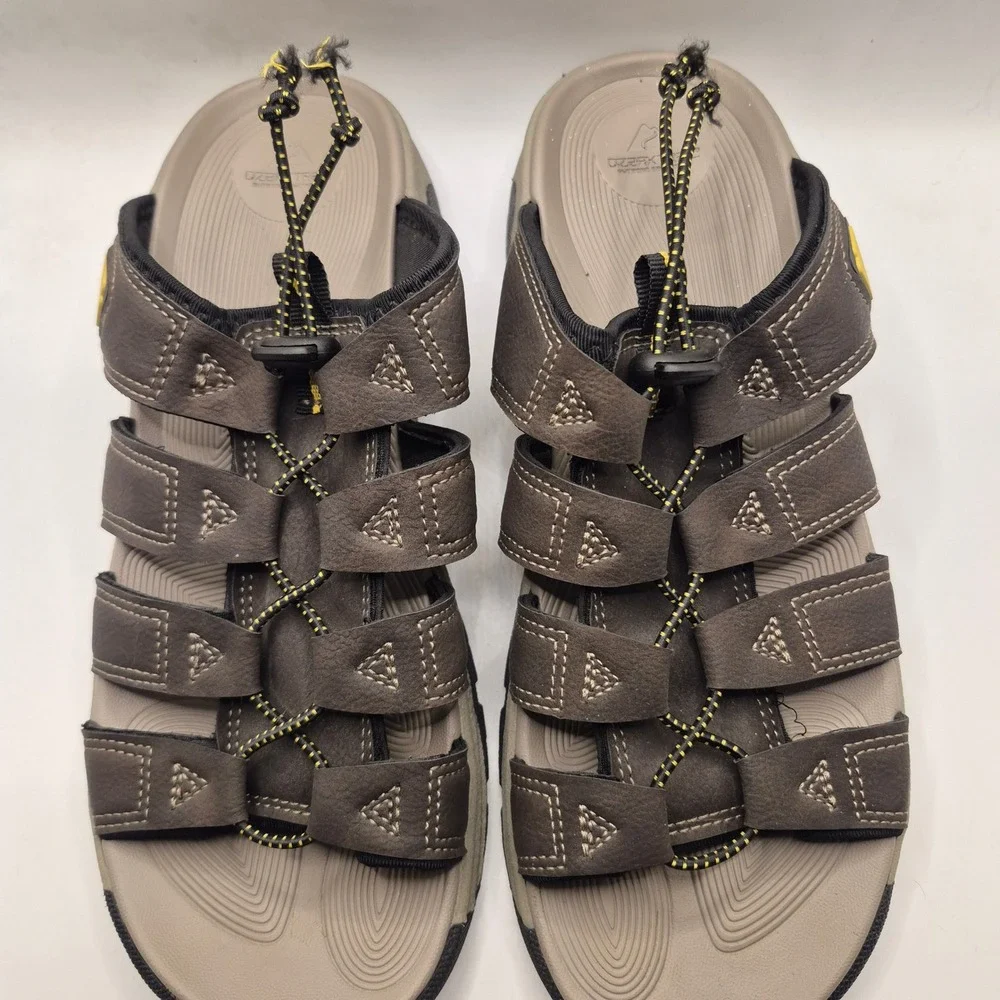 Ozark Trail Brown Fisherman Slide On‎ Sandals Men's Size 8 Outdoor Hiking